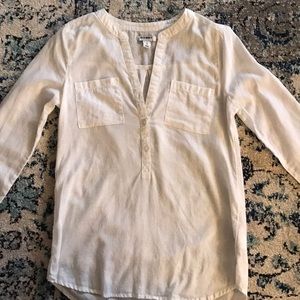 White linen top